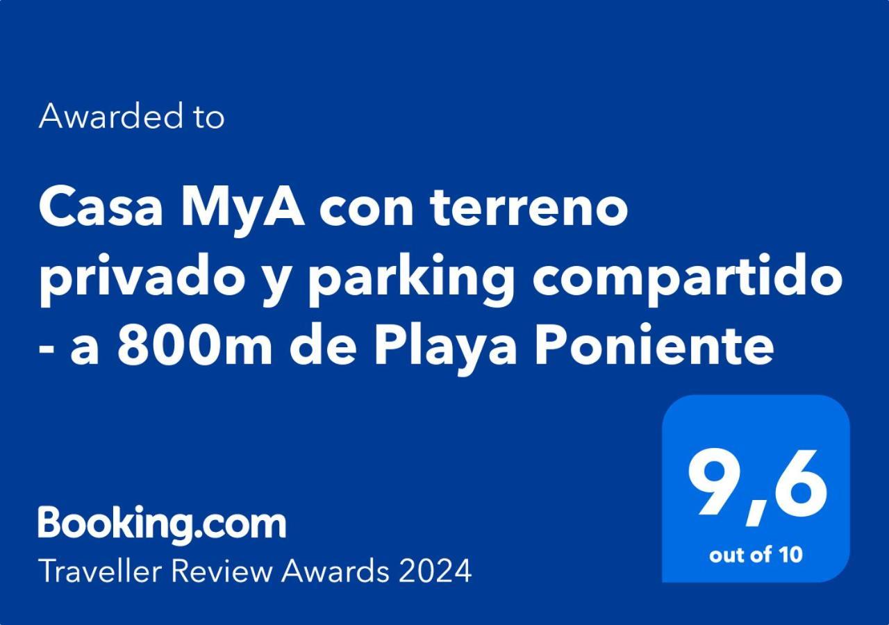 Casa Mya Con Terreno Privado Y Parking Compartido - A 800m De Playa Poniente Vakantiehuis *